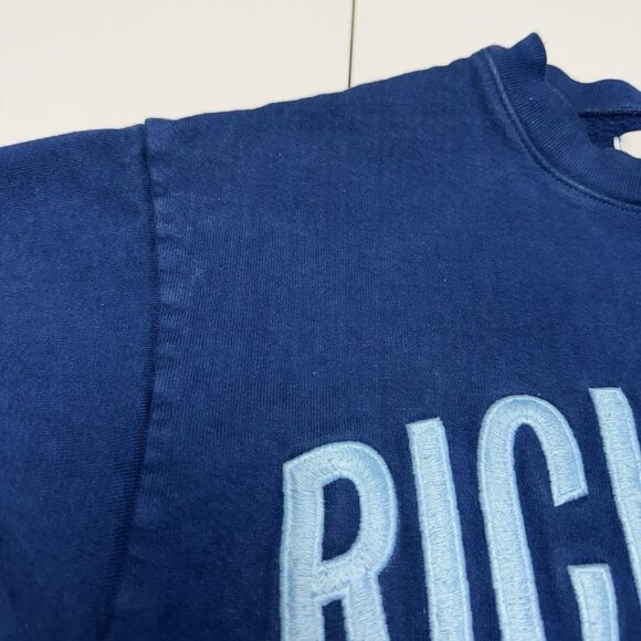 Rich Mom West Village Sweatshirt Womens Small Blue Crew Neck Embroidered - Picture 5 of 14